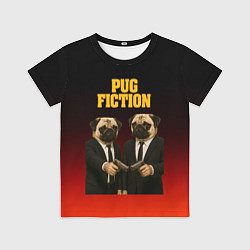 Детская футболка Пародия - Криминальное чтиво с мопсами