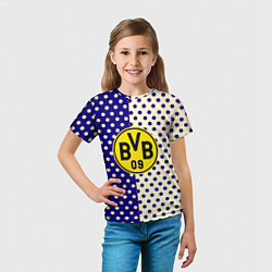 Футболка детская Borussia точки текстура, цвет: 3D-принт — фото 2