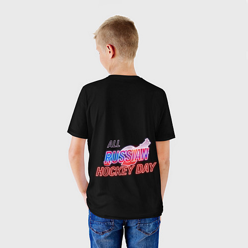 Детская футболка Всероссийский день хоккея / 3D-принт – фото 4