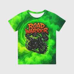 Футболка детская Дорожный воин - байк с шипами, цвет: 3D-принт