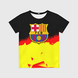 Футболка детская Borussia абстракция золото геометрия, цвет: 3D-принт