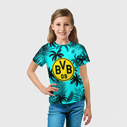 Футболка детская Borussia неоновые тропики гта, цвет: 3D-принт — фото 2