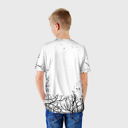 Детская футболка Ювентус черные деревья / 3D-принт – фото 4