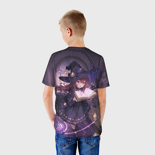 Детская футболка Аниме Ведьма Читает Книгу Заклинаний / 3D-принт – фото 4