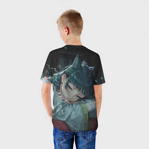 Детская футболка Маомао с кошачьими ушками / 3D-принт – фото 4