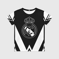 Футболка детская Real Madrid геометрия спорт, цвет: 3D-принт