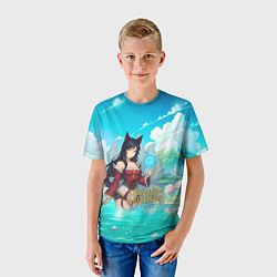 Футболка детская Ahri League of Legends, цвет: 3D-принт — фото 2