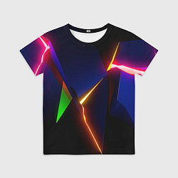 Детская футболка Neon colored geometric