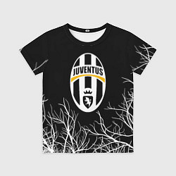 Футболка детская Ювентус деревья белые, цвет: 3D-принт