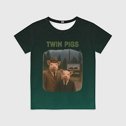 Детская футболка Twin Pigs пародия