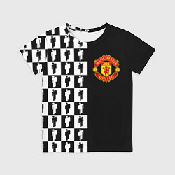 Детская футболка Манчестер Юнайтед текстура люди