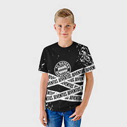 Футболка детская Бавария Мюнхен x Ювентус, цвет: 3D-принт — фото 2