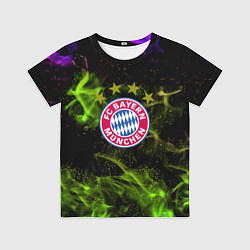 Футболка детская Бавария Мюнхен огонь, цвет: 3D-принт