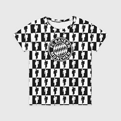 Футболка детская Бавария Мюнхен люди паттерн текстура, цвет: 3D-принт