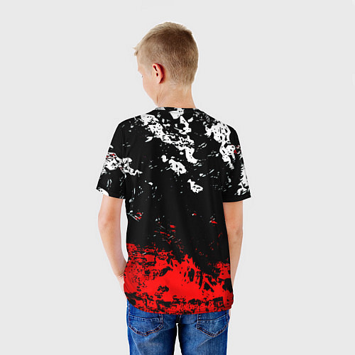 Детская футболка Манчестер Юнайтед краски / 3D-принт – фото 4