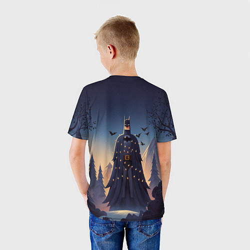 Детская футболка Новогодний Бэтмен / 3D-принт – фото 4