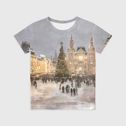 Детская футболка Новогодние гуляния в Москве