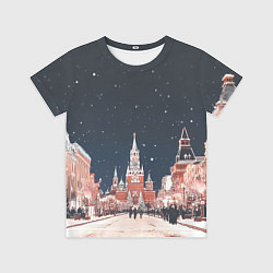 Футболка детская Праздничная ночь в Москве, цвет: 3D-принт