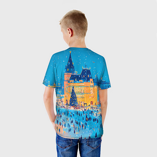 Детская футболка Московские новогодние каникулы / 3D-принт – фото 4