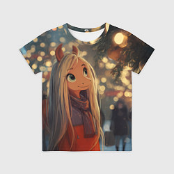 Детская футболка Новогодняя лошадка