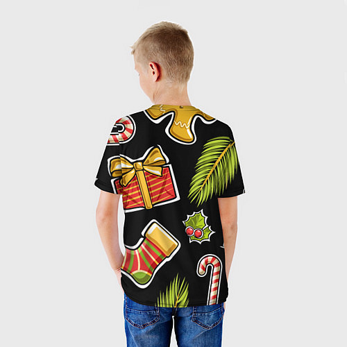 Детская футболка Рождественский вайб / 3D-принт – фото 4