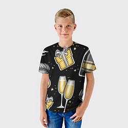 Футболка детская Новогодний вайб, цвет: 3D-принт — фото 2