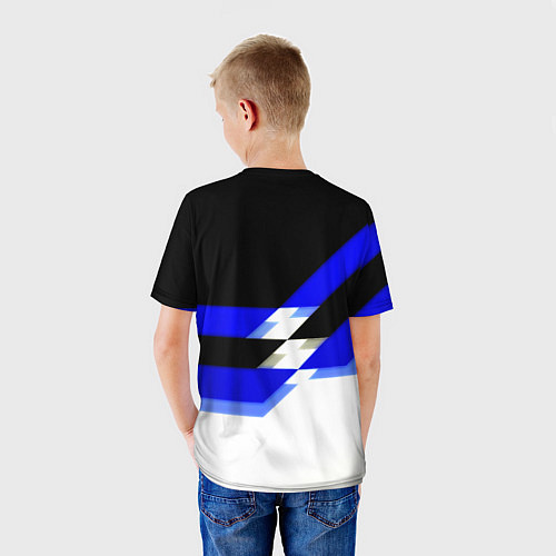 Детская футболка Бавария Мюнхен полосы спорт / 3D-принт – фото 4