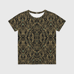 Детская футболка Славяно - русский орнамент узоры с позолотой