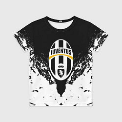Детская футболка Ювентус краски всплеск текстура
