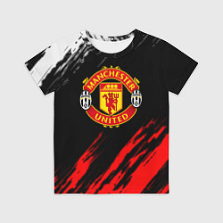 Детская футболка Манчестер Юнайтед x Ювентус краски