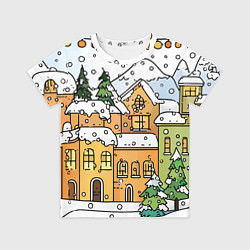 Детская футболка Новогодний снегопад