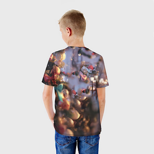 Детская футболка Милая новогодняя лошадка с крыльями / 3D-принт – фото 4