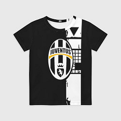Детская футболка Ювентус геометрия белая