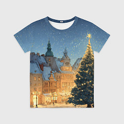 Детская футболка Новый год в старом городе
