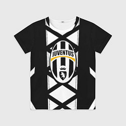 Детская футболка Ювентус геометрия полосы линии