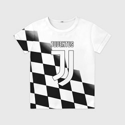 Детская футболка Ювентус клетка краски