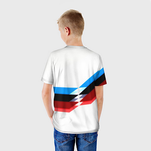Детская футболка Бавария Мюнхен геометрия спорт / 3D-принт – фото 4