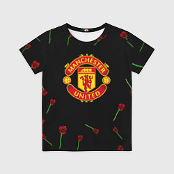 Детская футболка Манчестер Юнайтед розы