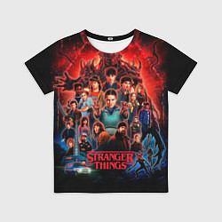 Детская футболка Все герои Загадочные события финал