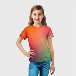 Футболка детская Color multicolored, цвет: 3D-принт — фото 2