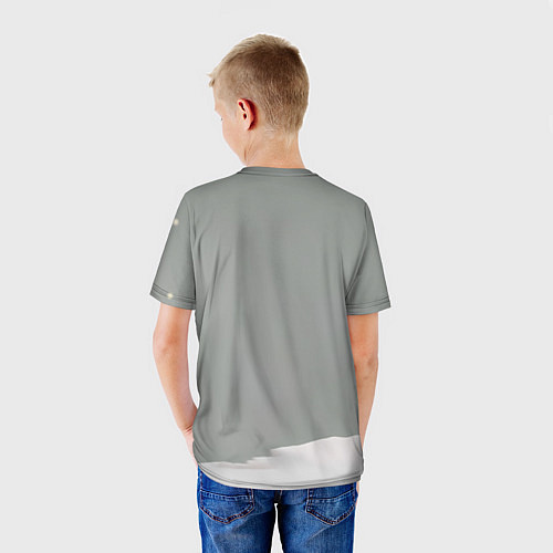 Детская футболка Новогодняя лошадка хипстер / 3D-принт – фото 4