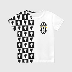 Детская футболка Ювентус паттерн люди