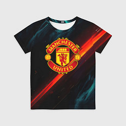 Детская футболка Манчестер Юнайтед абстракция