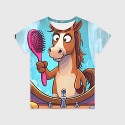 Детская футболка Лошадка с расческой
