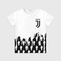 Детская футболка Ювентус краски люди