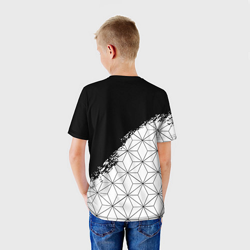 Детская футболка Liverpool краски текстура геометрия / 3D-принт – фото 4