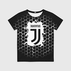 Детская футболка Juventus соты текстура краски