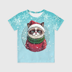 Детская футболка Новогодний мурлыка