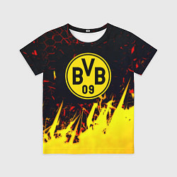 Детская футболка Borussia краски соты