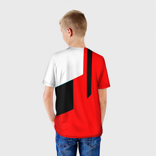 Детская футболка Арсенал геометрия спорт / 3D-принт – фото 4